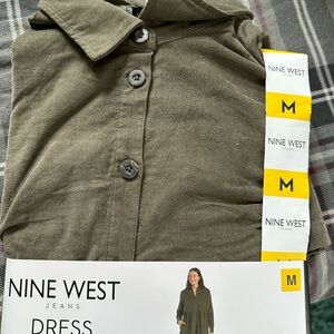 Nine West Olive Green Dress